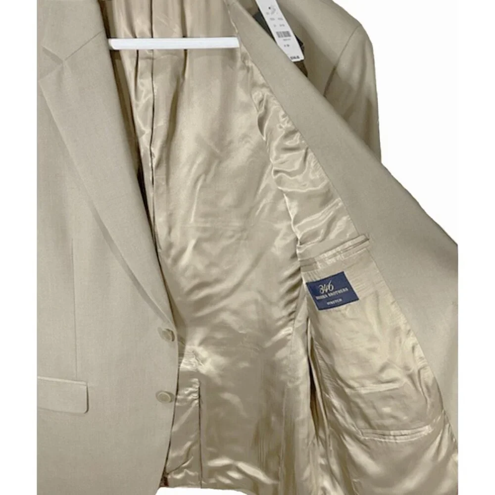 NEW Brooks Brothers Dartmouth Sportcoat!  Classic Tan  Stretch Cotton  3 Button